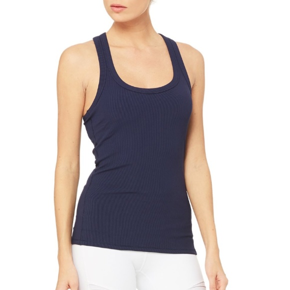 navy yoga top